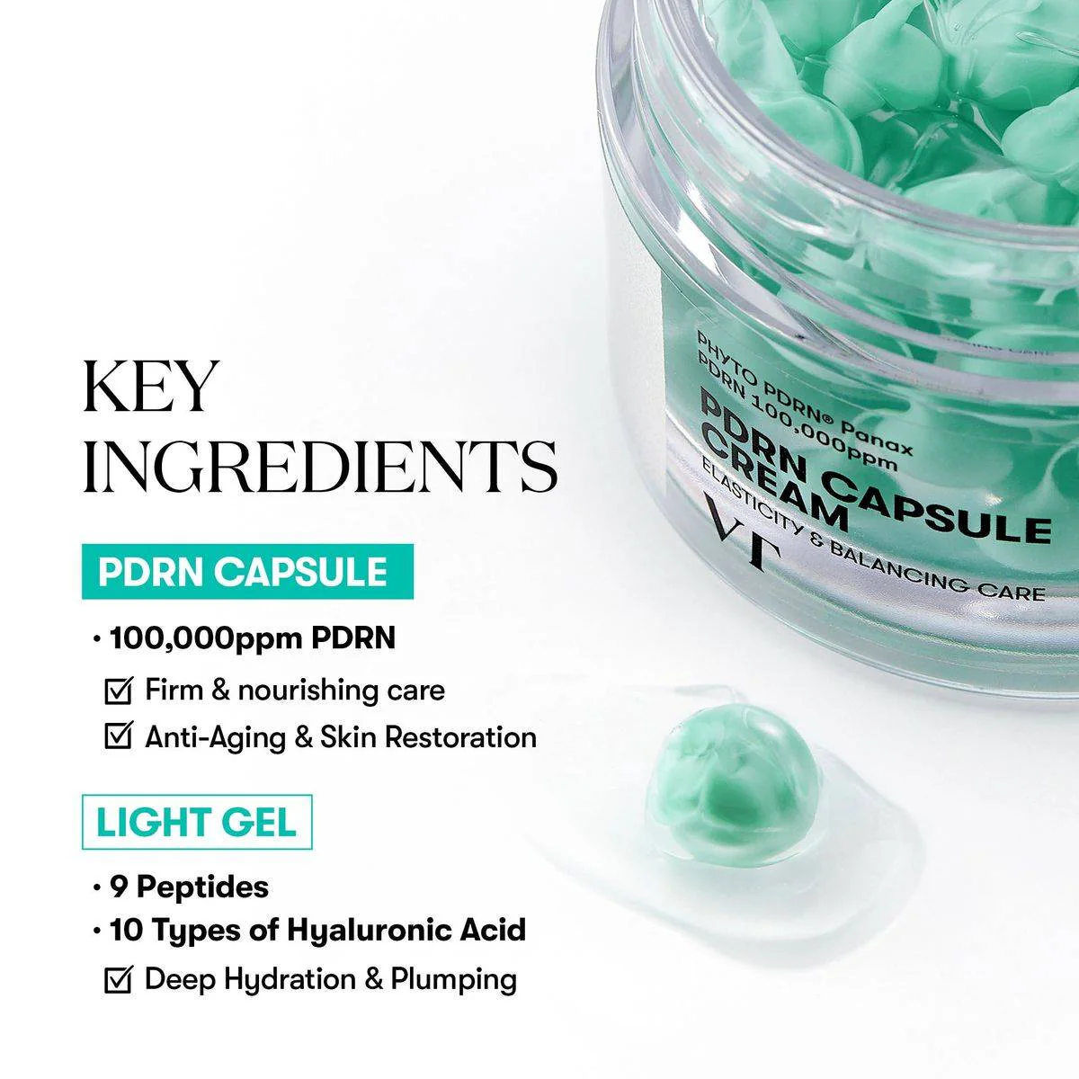 VT Cosmetics PDRN Capsule Cream 100 50ml - Image 4