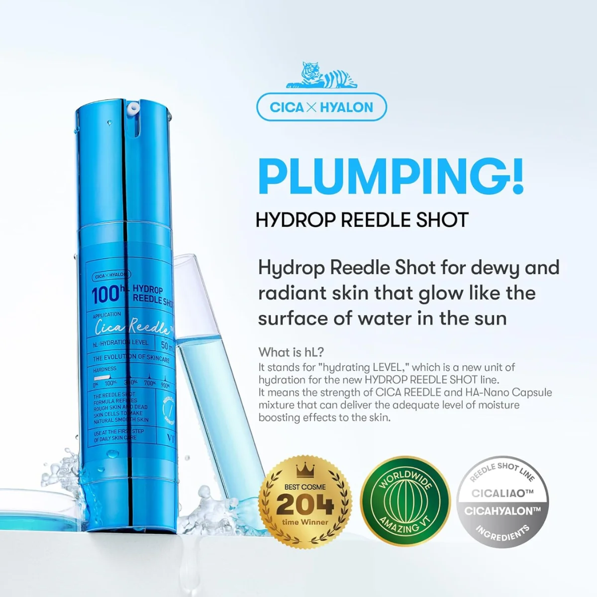 VT Cosmetics Reedle Shot 100hL Hydrop 50ml - Image 2