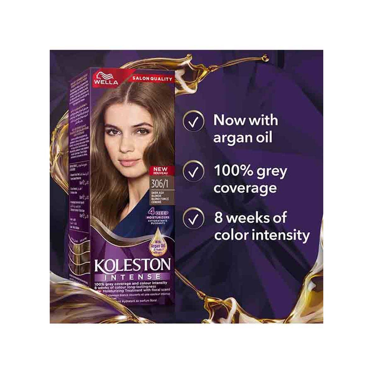 Wella Koleston Intense Hair Color 306/1 Dark Ash Blonde - Image 4