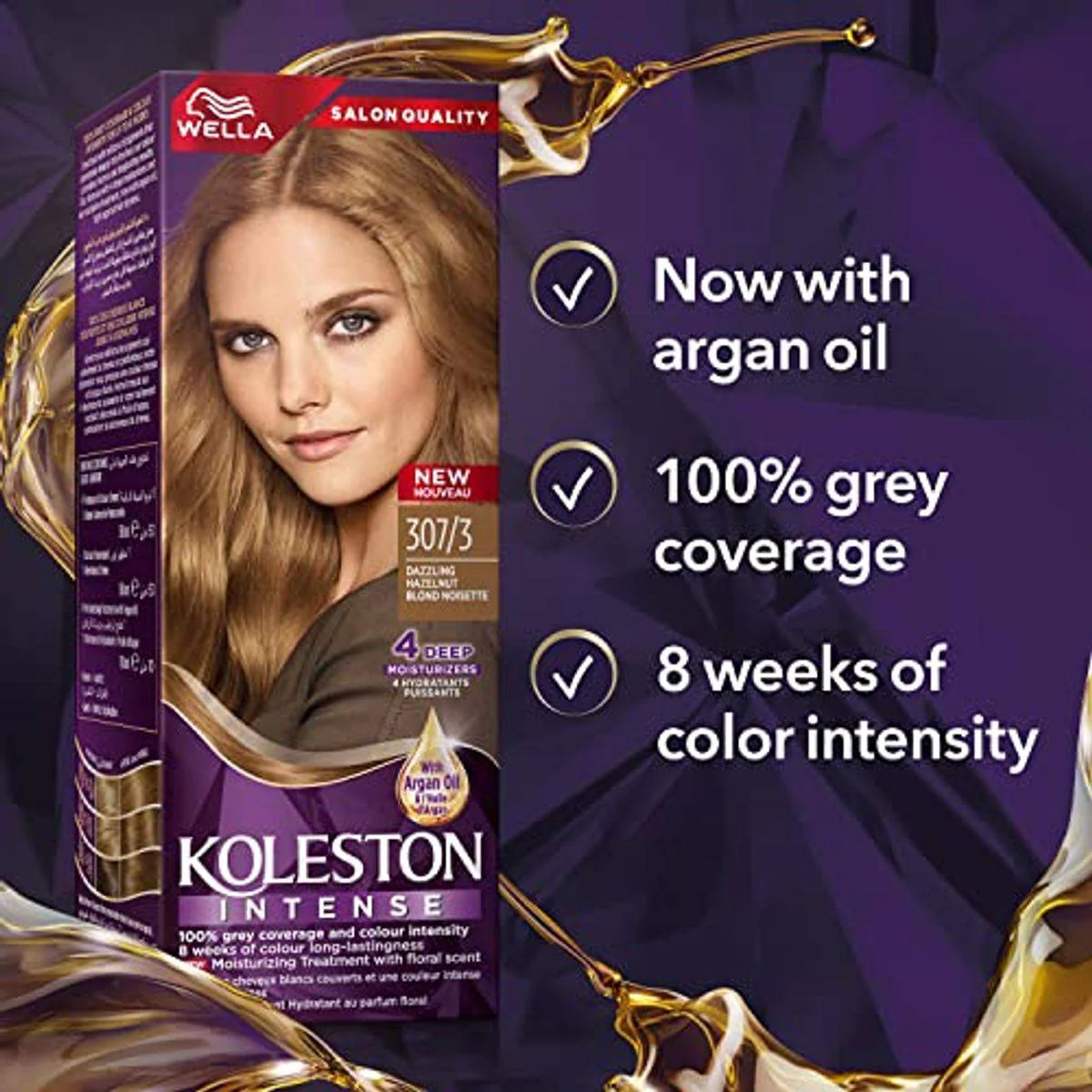 Wella Koleston Intense Hair Color 307/3 Hazelnut - Image 2