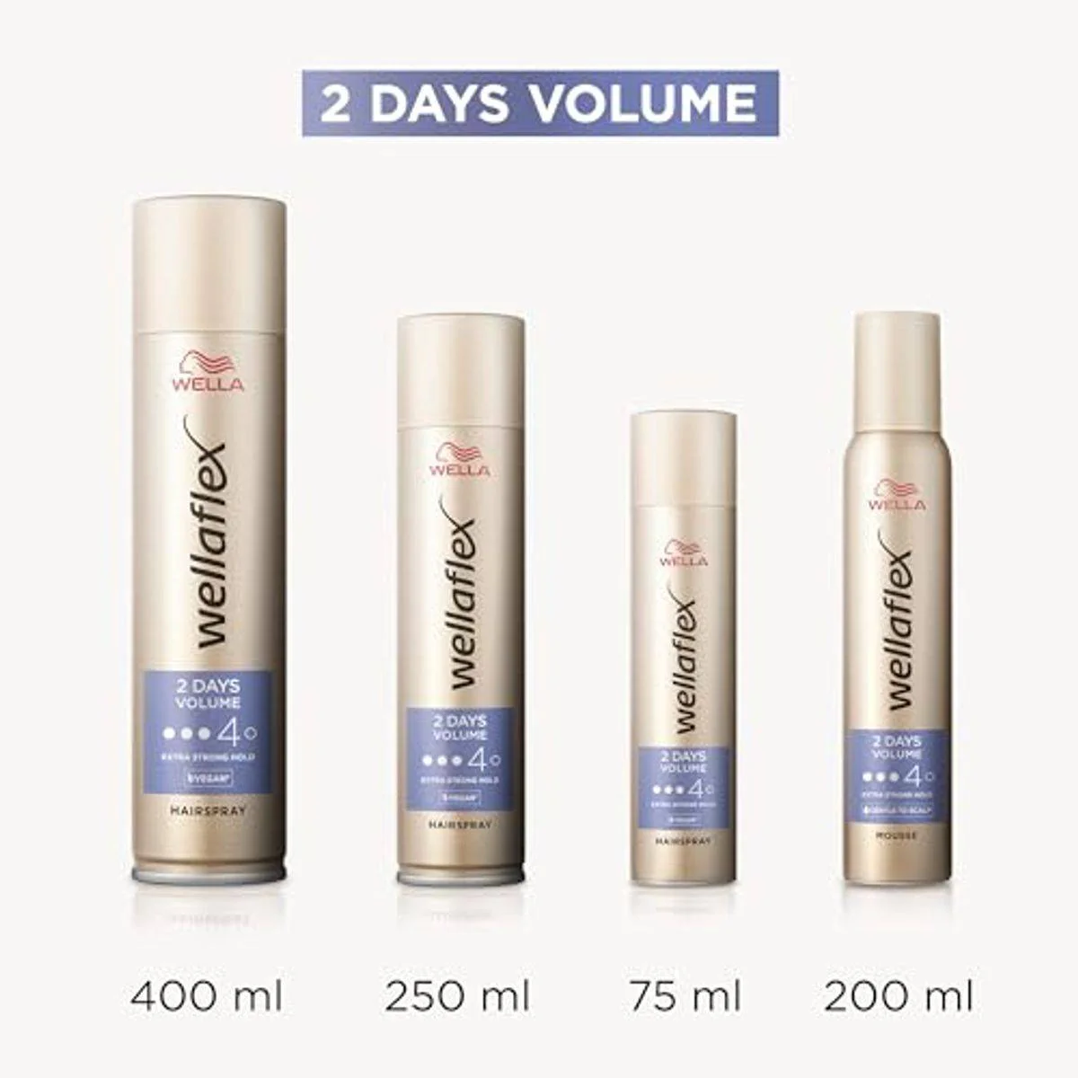 Wella Wellaflex 2 Days Volume Hairspray 75ml - Image 2