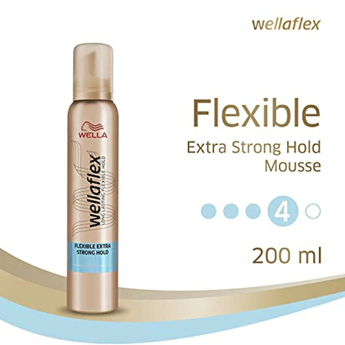 Wella Wellaflex Flexible Extra Strong Hold Mousse 200ml - Image 4