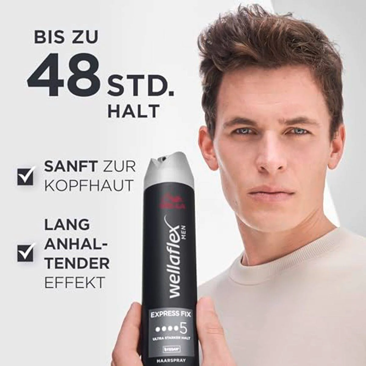 Wella Wellaflex Men Express Fix Hairspray 250ml - Image 5