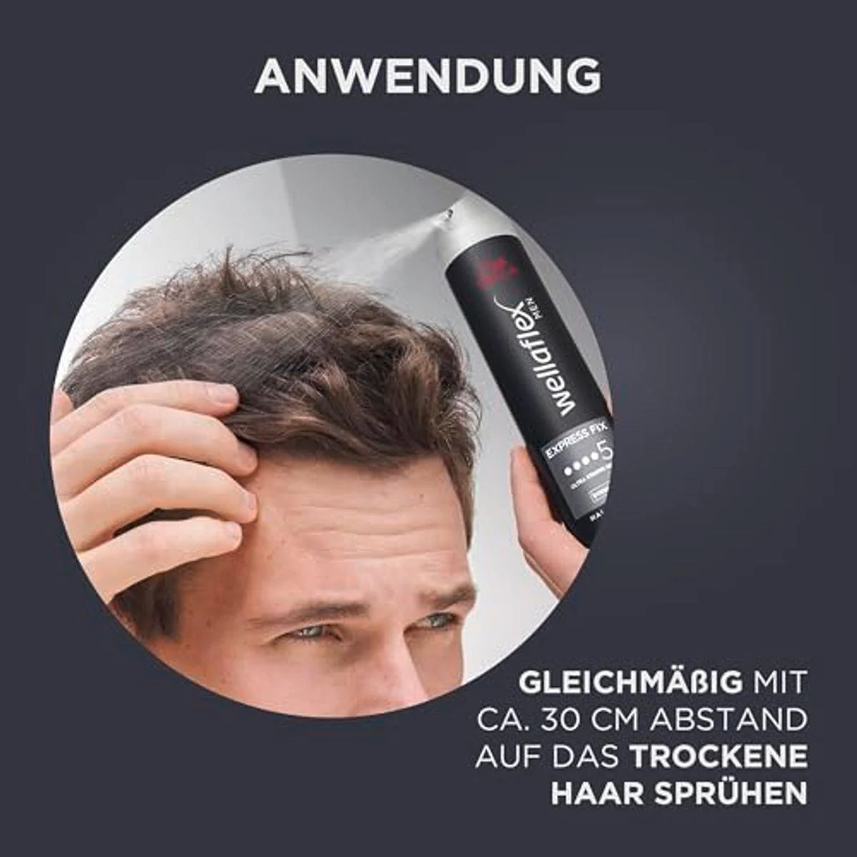 Wella Wellaflex Men Express Fix Hairspray 250ml - Image 7