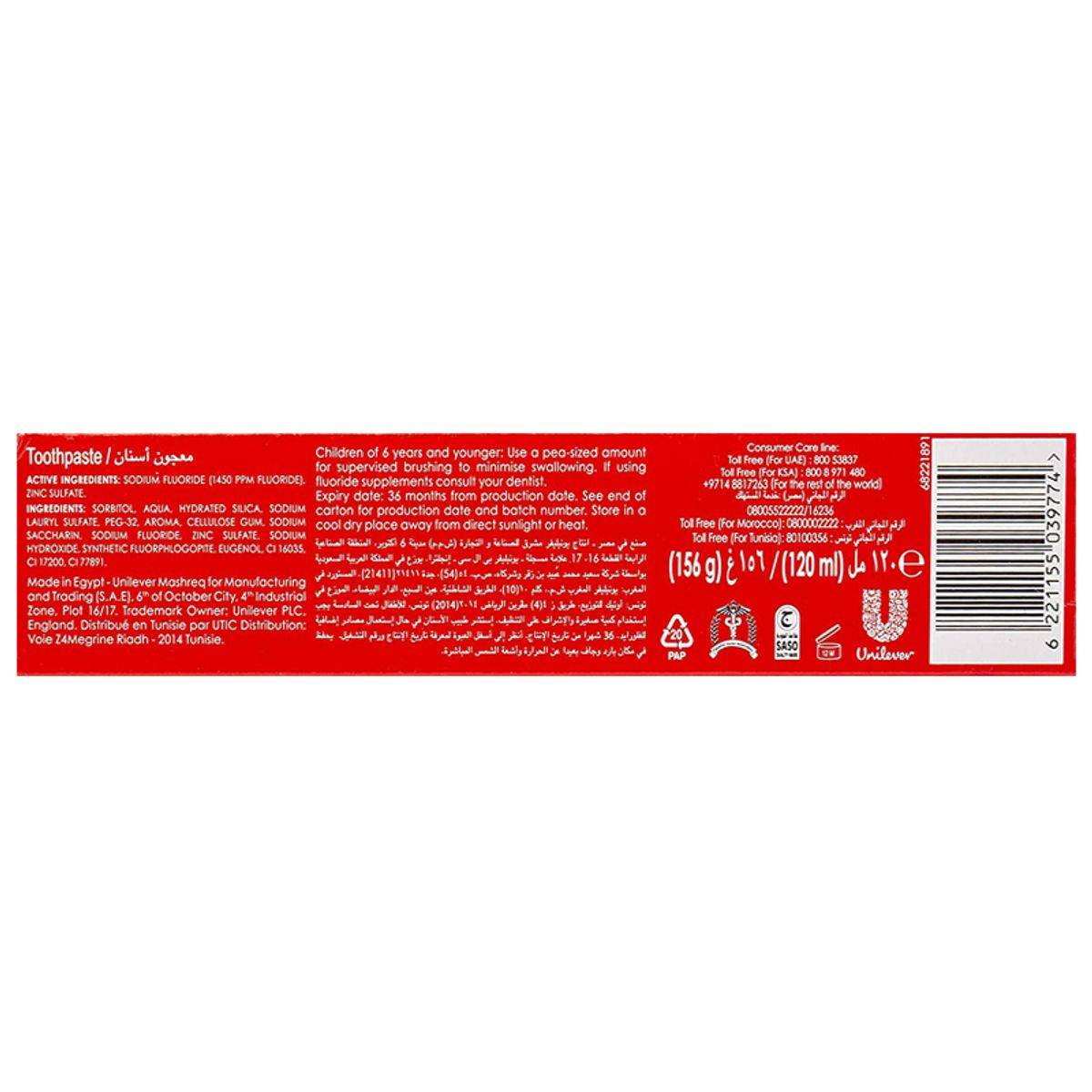 Close Up Toothpaste Triple Fresh Gel Red Hot 120ml - Image 2