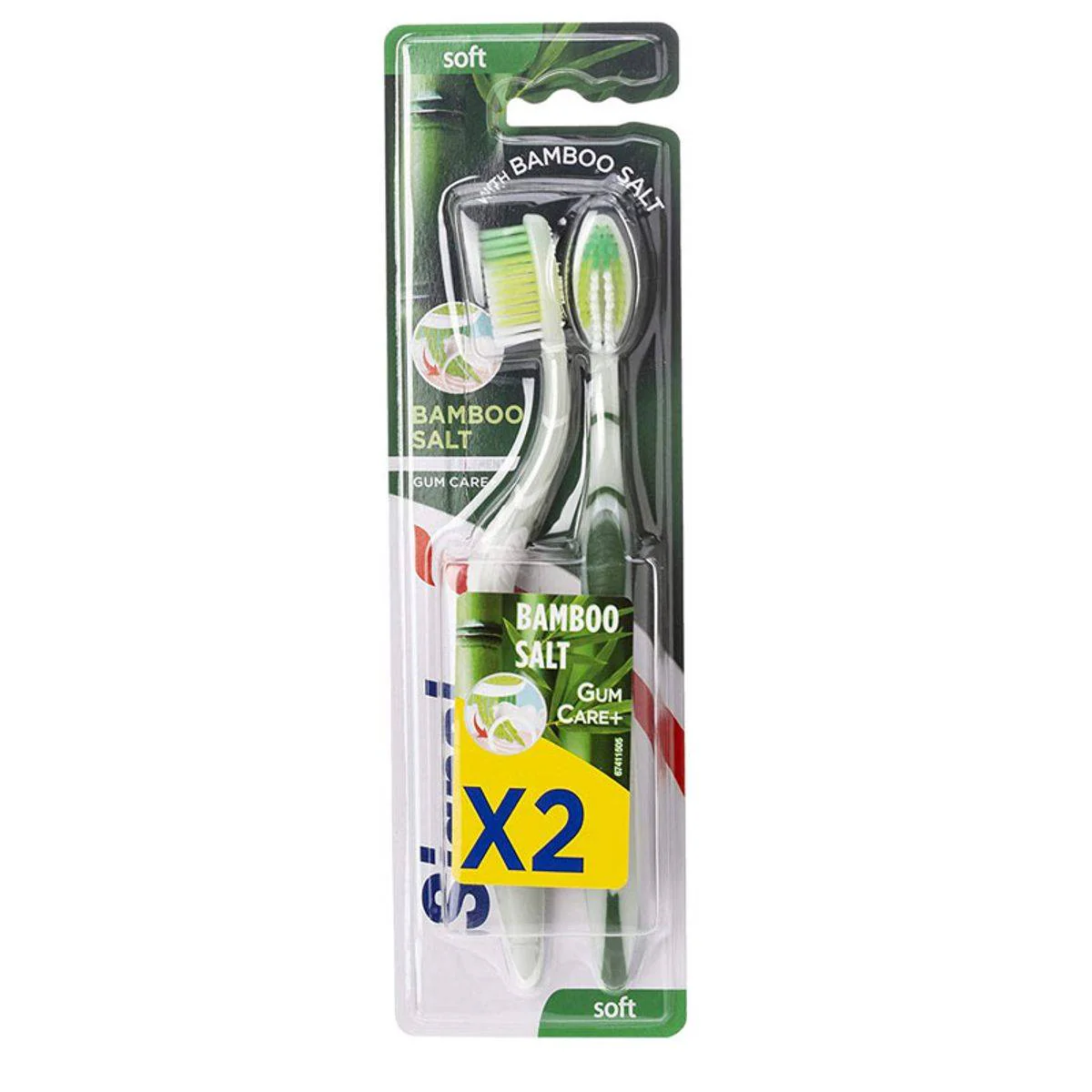 Signal Toothbrush Soft Bamboo Salt 2 Piece