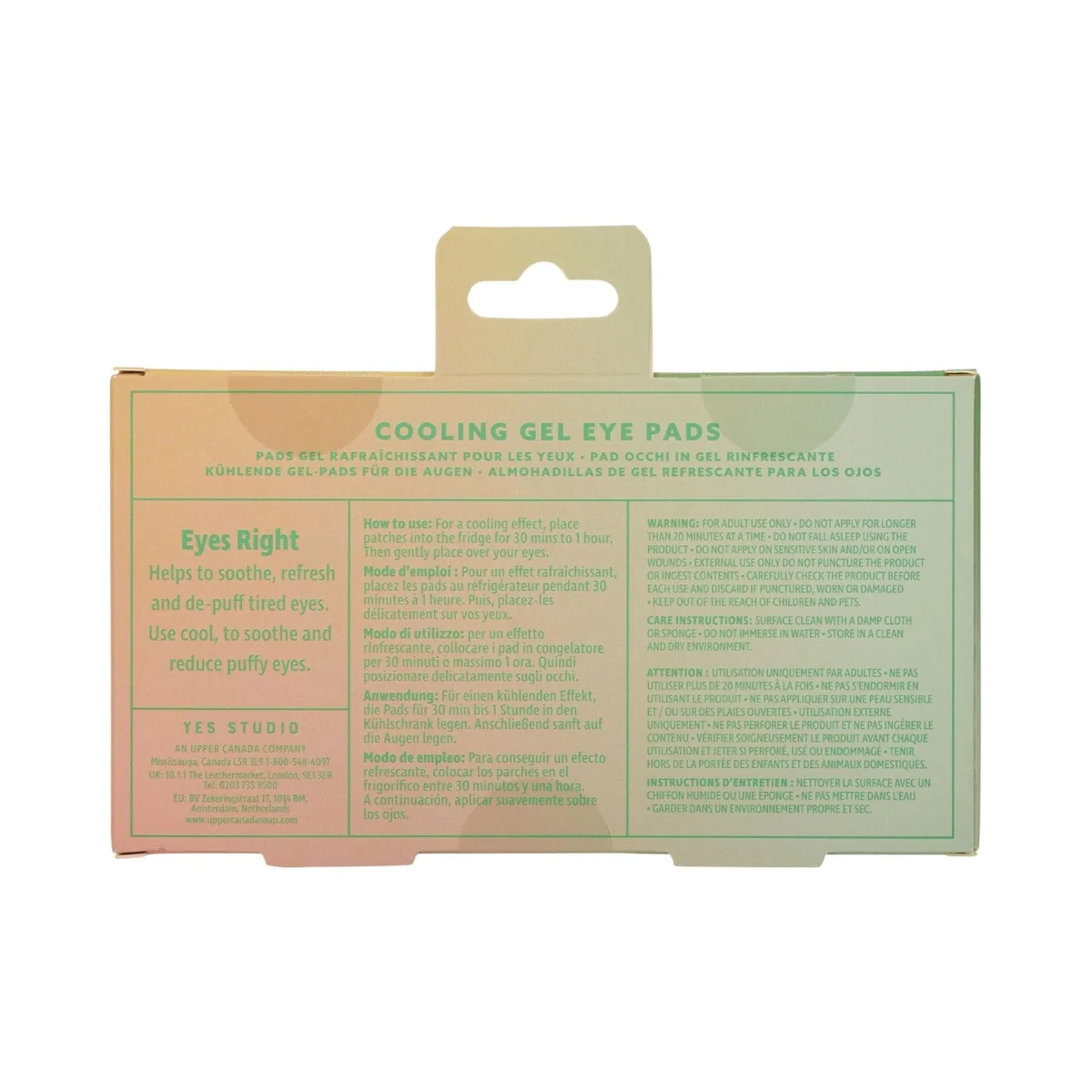 Yes Studio The Zest Life Cooling Gel Eye Pads - Image 3