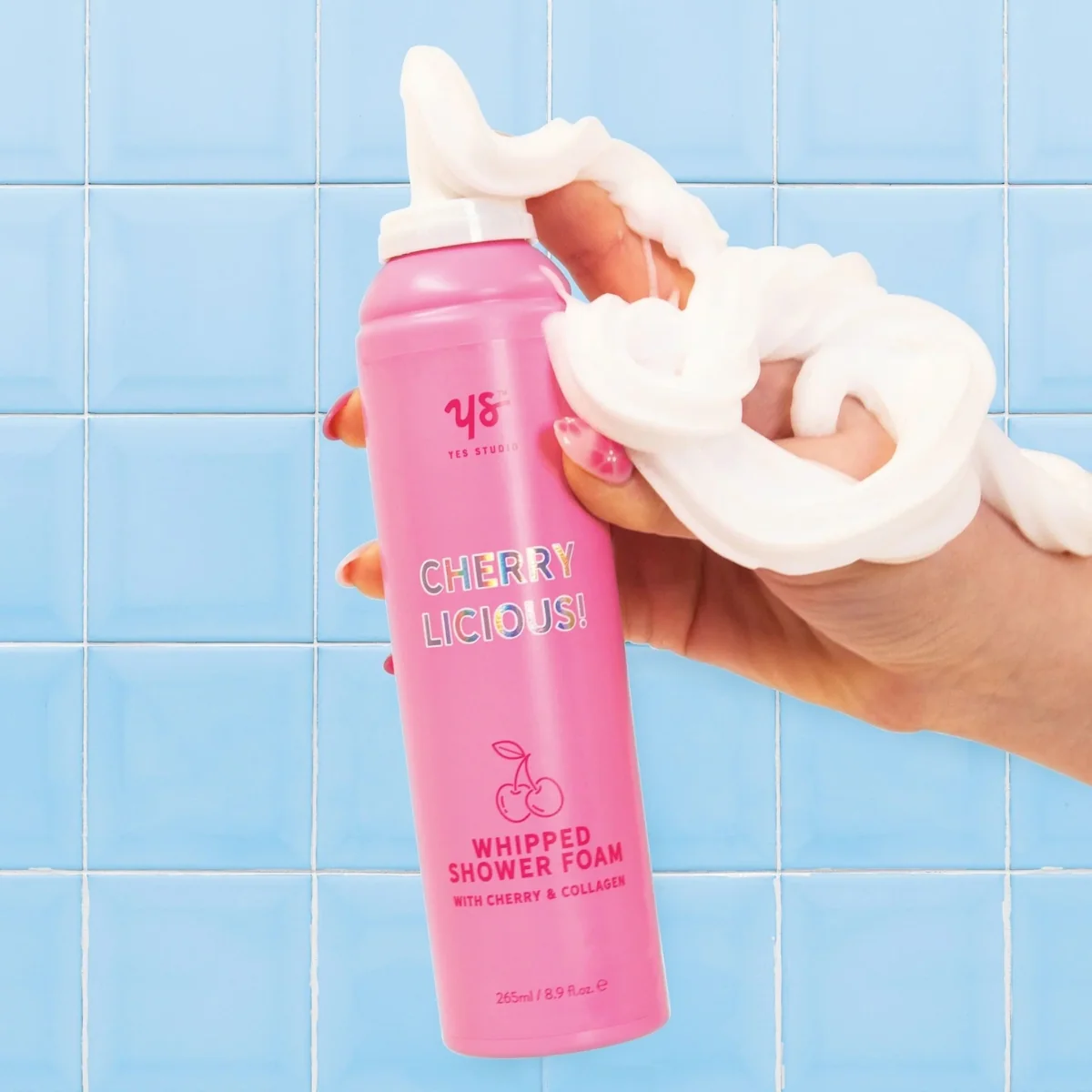 Yes Studio Whipped Shower Foam Cherry Licious 265ml - Image 4