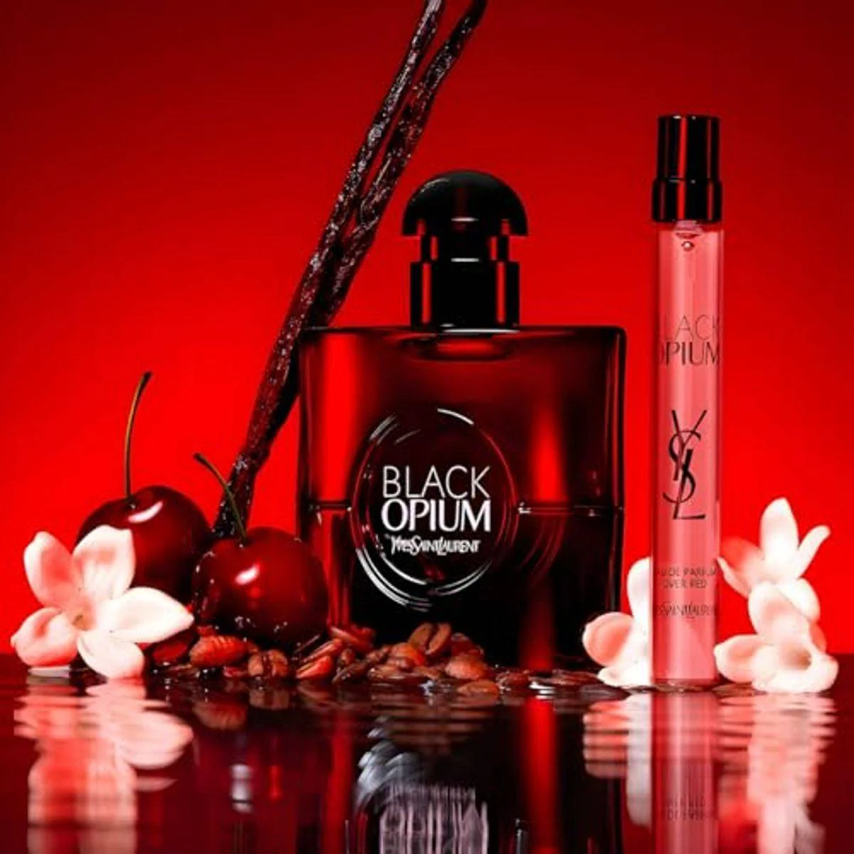 Yves Saint Laurent Black Opium Eau de Parfum Over Red 90ml - Image 5
