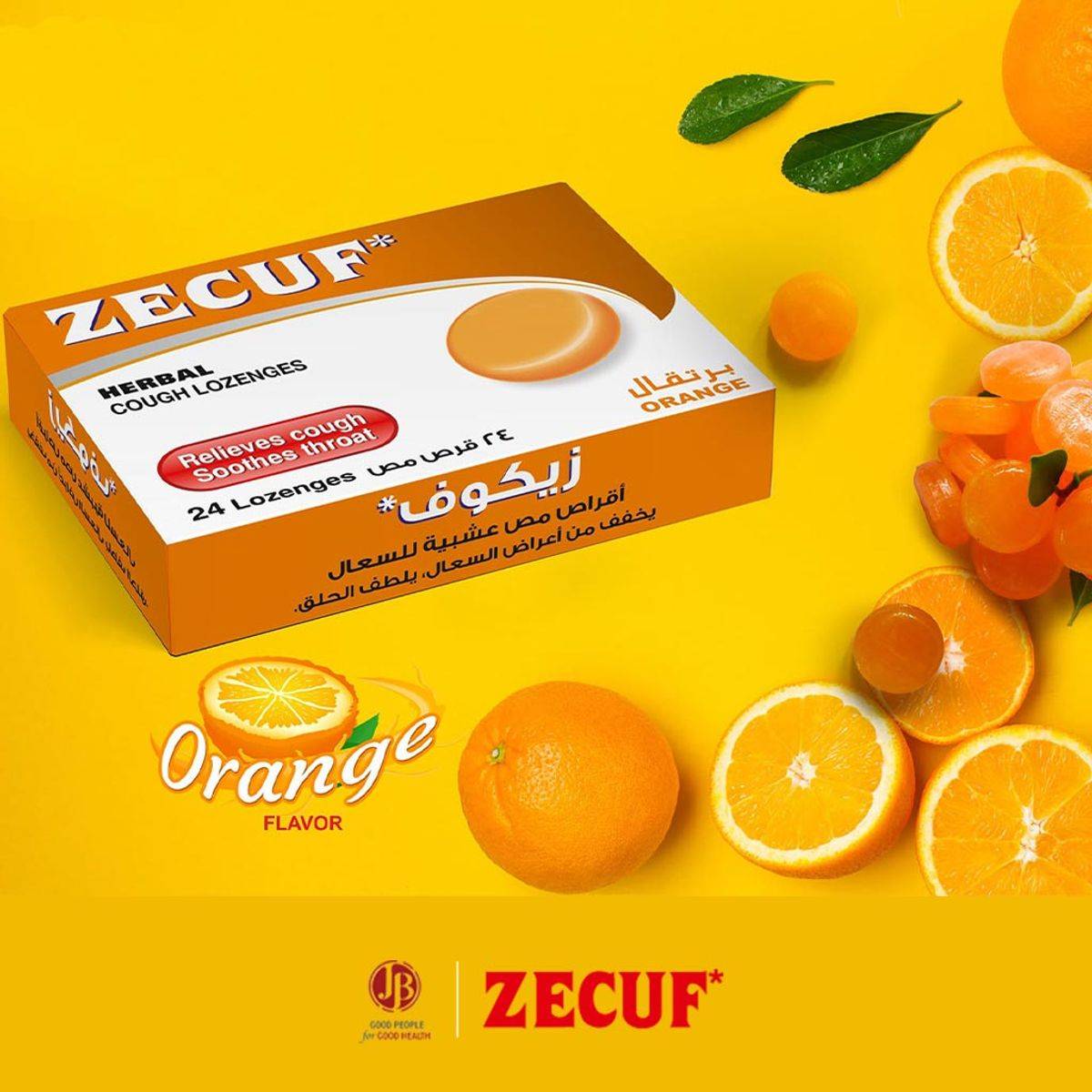Zecuf Herbal Lozenges Orange 24 Pack - Image 3